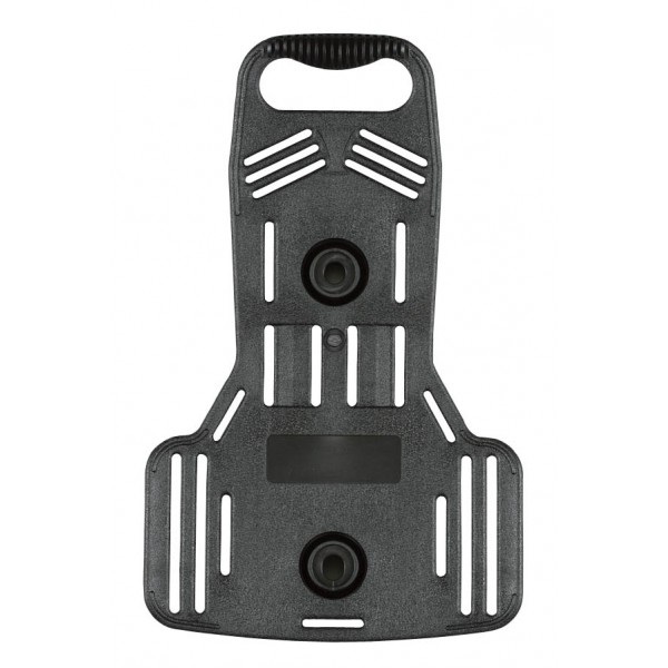 Built-in plastic tank back plate