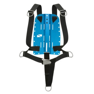 Aluminum back plate harness system